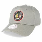 Mitchell&Ness - NHL Grön adjustable Keps - Chicago Blackhawks Low Pro Strapback Olive Adjustable @ Hatstore