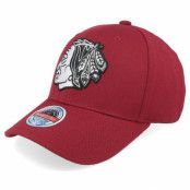 Mitchell&Ness - NHL Röd adjustable Keps - Chicago Blackhawks Classic Red Burgundy Adjustable @ Hatstore