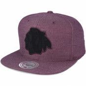 Mitchell&Ness - NHL Röd snapback Keps - Chicago Blackhawks Cut Heather Burgundy Snapback @ Hatstore