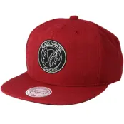 Mitchell&Ness - NHL Röd snapback Keps - Chicago Blackhawks Team Heather Red Snapback @ Hatstore