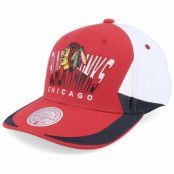 Mitchell&Ness - NHL Svart adjustable Keps - Chicago Blackhawks Retrodome Pro Red Adjustable @ Hatstore