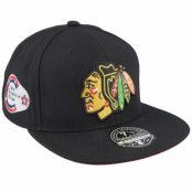 Mitchell&Ness - NHL Svart fitted Keps - Chicago Blackhawks Vintage Black Fitted @ Hatstore