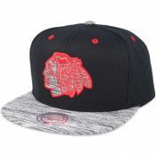 Mitchell&Ness - NHL Svart snapback Keps - Chicago Blackhawks Motion Black Snapback @ Hatstore