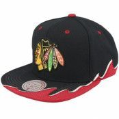 Mitchell&Ness - NHL Svart snapback Keps - Chicago Blackhawks Rising Tide Black Snapback @ Hatstore