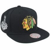 Mitchell&Ness - NHL Svart snapback Keps - Chicago Blackhawks Top Spot Black Snapback @ Hatstore