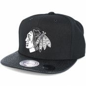 Mitchell&Ness - NHL Svart snapback Keps - Chicago Blackhawks Ultimate Black Snapback @ Hatstore