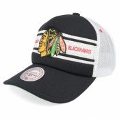 Mitchell&Ness - NHL Svart trucker Keps - Chicago Blackhawks Sideline Black/White A-frame Trucker @ Hatstore