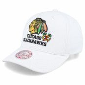 Mitchell&Ness - NHL Vit adjustable Keps - Chicago Blackhawks All In Pro White Adjustable @ Hatstore