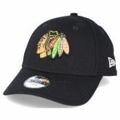 New Era - NHL Svart adjustable Keps - Kids Chicago Blackhawk Kids Black Adjustable @ Hatstore