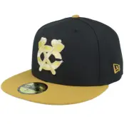 New Era - NHL Svart fitted Keps - Chicago Blackhawks 59FIFTY Day Black/Gold Yellow Fitted @ Hatstore
