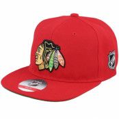 Outerstuff - NHL Röd snapback Keps - Kids Chicago Blackhawks Logo Flatbrim Red Snapback @ Hatstore