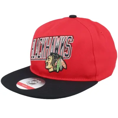 Outerstuff - NHL Röd snapback Keps - Kids Chicago Blackhawks NHL Red/Black Snapback @ Hatstore