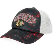 Outerstuff - NHL Svart trucker Keps -"Kids Chicago Blackhawks Top Player""Black/White Trucker"@ Hatstore