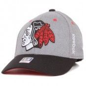 Reebok - Chicago Blackhawks Structured Flexfit Grey/Black (S/M)