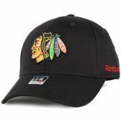 Reebok - NHL Svart flexfit Keps - Chicago Blackhawks BL Black Flexfit @ Hatstore