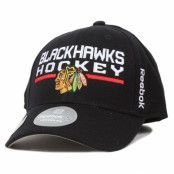 Reebok - NHL Svart flexfit Keps - Chicago Blackhawks Locker Room 2 Flexfit @ Hatstore