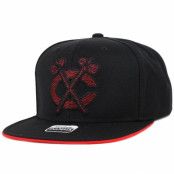 Reebok - NHL Svart snapback Keps - Chicago Blackhawks Crosshatch Snapback @ Hatstore