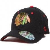 Zephyr - Chicago Blackhawks Break Away Black Flexfit (S)