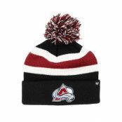 47 Brand - NHL Röd pom Beanie - Colorado Avalance Breakaway Knit Maroon/Navy Pom @ Hatstore