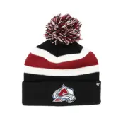 47 Brand - NHL Röd pom Beanie - Colorado Avalance Breakaway Knit Maroon/Navy Pom @ Hatstore