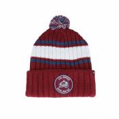 47 Brand - NHL Röd pom Beanie - Colorado Avalanche Plateau 47 Cuff Beanie Cardinal/White/Navy Pom @ Hatstore