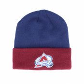 Adidas - NHL Blå cuff Beanie - Colorado Avalanche Cuffed Navy/Burgundy Cuff @ Hatstore