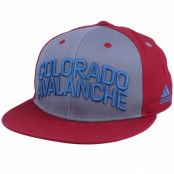 Adidas - NHL Grå snapback Keps - Colorado Avalanche Flat Brim Grey/Burgundy Snapback @ Hatstore