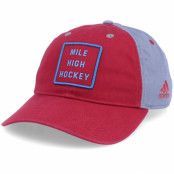 Adidas - NHL Röd unconstructed Keps - Colorado Avalanche Cotton Slouch Burgundy/Grey Adjustable @ Hatstore