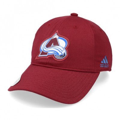 Adidas - NHL Röd unconstructed Keps - Colorado Avalanche Cotton Slouch Col Burgundy Dad Cap @ Hatstore