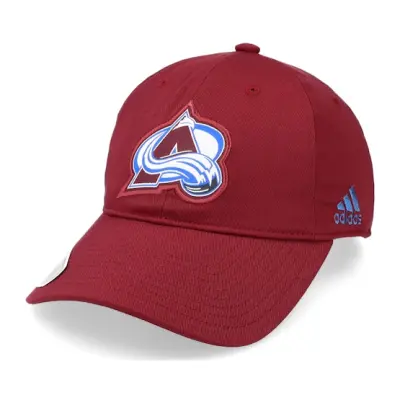 Adidas - NHL Röd unconstructed Keps - Colorado Avalanche Cotton Slouch Col Burgundy Dad Cap @ Hatstore