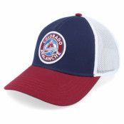 American Needle - NHL Blå trucker Keps - Colorado Avalanche Valin White/Navy/Maroon Trucker @ Hatstore