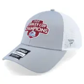 Fanatics - NHL Grå trucker Keps - Colorado Avalanche Stanley Cup Champs Locker Room Grey/White Trucker @ Hatstore