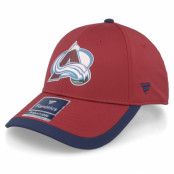 Fanatics - NHL Röd adjustable Keps - Colorado Avalanche Defender Dark Garnet/Athl Navy Adjustable @ Hatstore