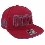 Fanatics - NHL Röd snapback Keps - Colorado Avalanche Gino Flat Brim Dark Garnet/Blue Snapback @ Hatstore