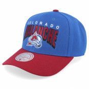 Mitchell&Ness - NHL Blå adjustable Keps - Colorado Avalanche Boom Text Pro Blue Adjustable @ Hatstore