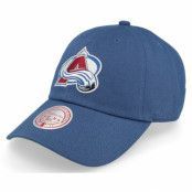 Mitchell&Ness - NHL Blå unconstructed Keps - Colorado Avalanche Team Ground 2.0 Light Blue Dad Cap @ Hatstore