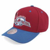 Mitchell&Ness - NHL Röd adjustable Keps - Colorado Avalanche All In 2.0 Pro Maroon/Blue Adjustable @ Hatstore