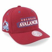 Mitchell&Ness - NHL Röd adjustable Keps - Colorado Avalanche Team Lofi Pro Maroon Adjustable @ Hatstore