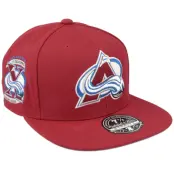 Mitchell&Ness - NHL Röd fitted Keps - Colorado Avalanche Vintage Maroon Fitted @ Hatstore