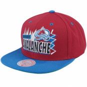 Mitchell&Ness - NHL Röd snapback Keps - Colorado Avalanche Buzz Maroon/Blue Snapback @ Hatstore