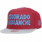 Mitchell&Ness - NHL Röd snapback Keps - Colorado Avalanche Forces Snapback @ Hatstore