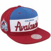 Mitchell&Ness - NHL Röd snapback Keps - Colorado Avalanche Retro Sport Maroon Snapback @ Hatstore