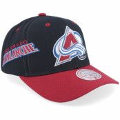 Mitchell&Ness - NHL Svart adjustable Keps - Colorado Avalanche Overbite Pro Black Adjustable @ Hatstore