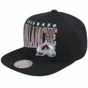 Mitchell&Ness - NHL Svart snapback Keps - Colorado Avalanche Line Work Black Snapback @ Hatstore