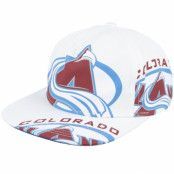 Mitchell&Ness - NHL Vit snapback Keps - Colorado Avalanche In Your Face Deadstock White Snapback @ Hatstore