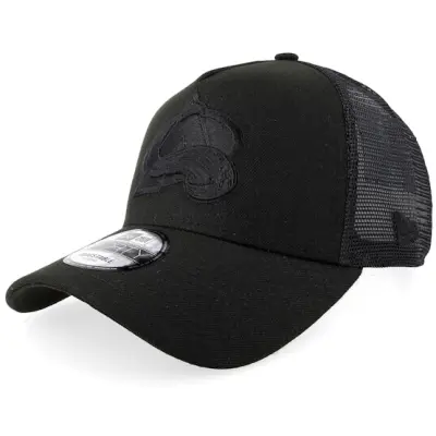 New Era - NHL Svart trucker Keps - Hatstore Exclusive x Colorado Avalanche 9FORTY Black A-frame Trucker @ Hatstore