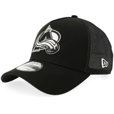 New Era - NHL Svart trucker Keps - Hatstore Exclusive x Colorado Avalanche 9FORTY Black/White A-frame Trucker Trucker @ Hatstore
