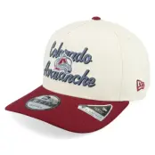 New Era - NHL Vit adjustable Keps - Colorado Avalanche 9FIFTY Chainstitch Chrome White/Maroon A-Frame Adjustable @ Hatstore