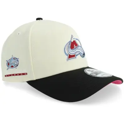 New Era - NHL Vit adjustable Keps - Hatstore Exclusive x Colorado Avalanche 9FORTY 2001 All Star Game Chrome/Black A-frame Adjustable @ Hatstore