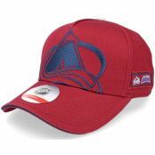 Outerstuff - NHL Röd adjustable Keps - Colorado Avalanche Big-Face Precurved Team Red Adjustable @ Hatstore